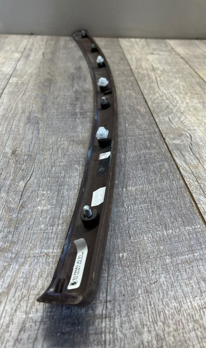 2006-11 BMW E90 328i Front Left Door Trim Walnut Wood Moulding OEM