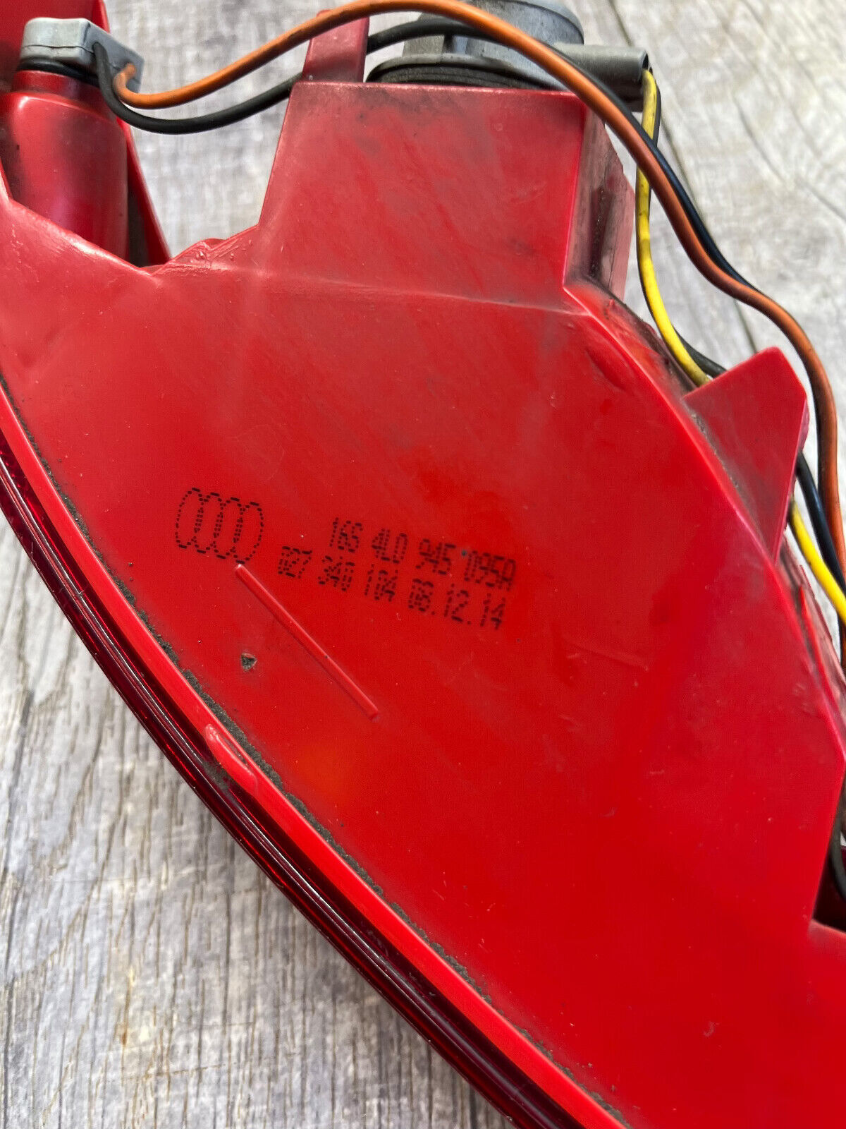 2007-15 Audi Q7 Rear Left Driver Bumper Lower Taillight Light Lamp OEM