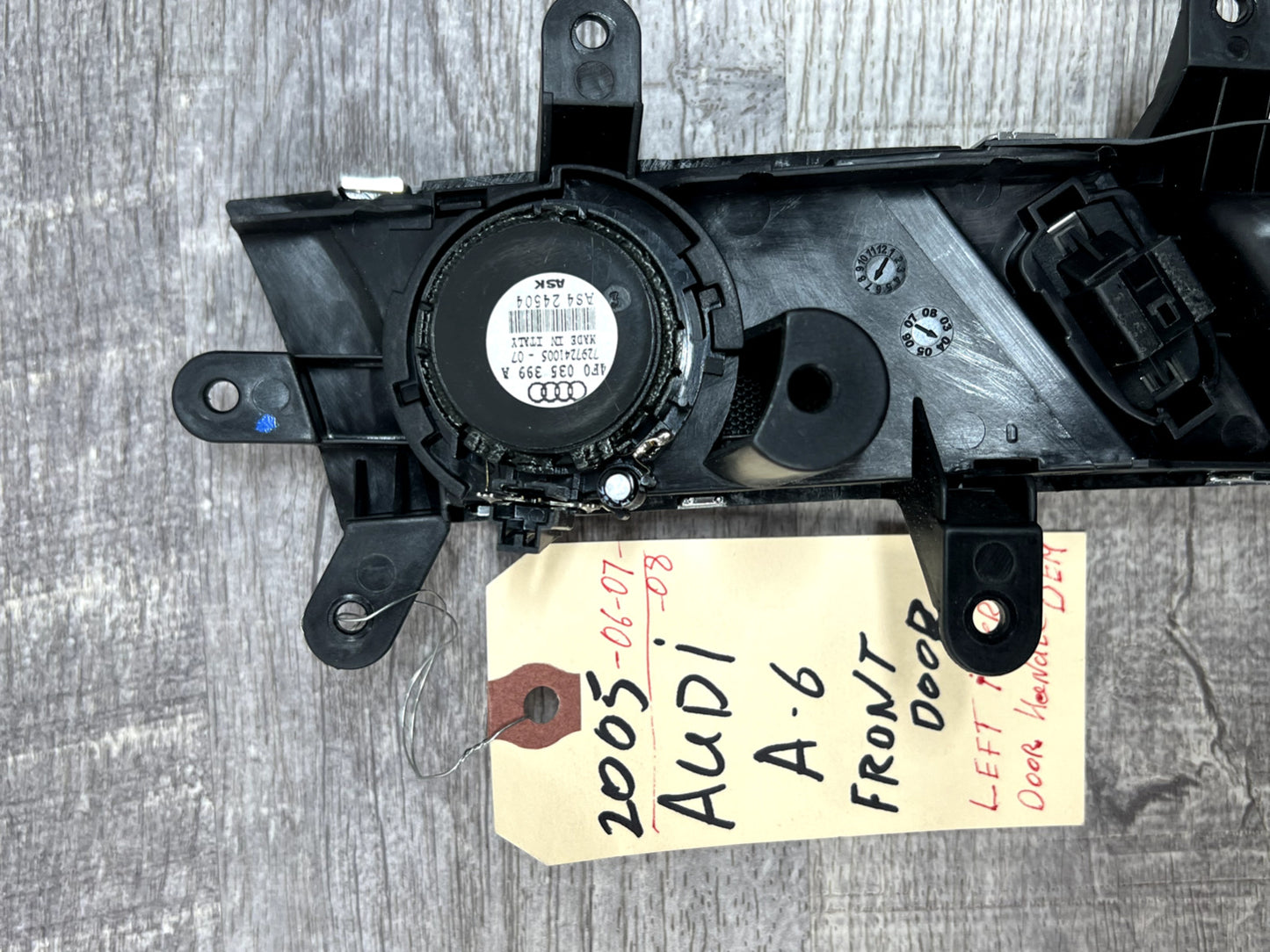 2005 - 2010 AUDI A6 C6 Left Front Door Interior Handle OEM