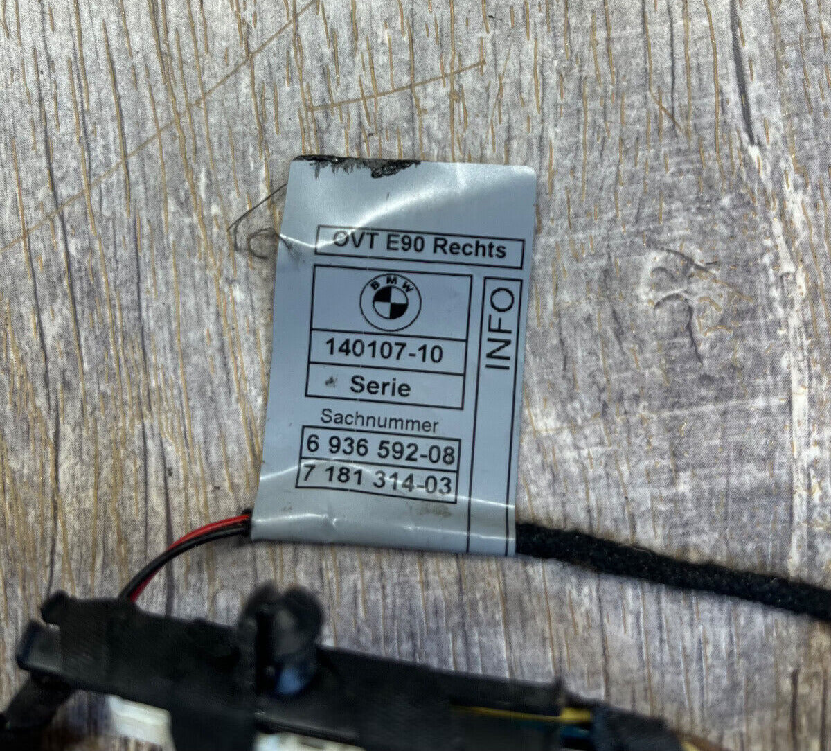 2006-11 BMW E90 328i Front Left or Right Side Door Wiring Harness OEM