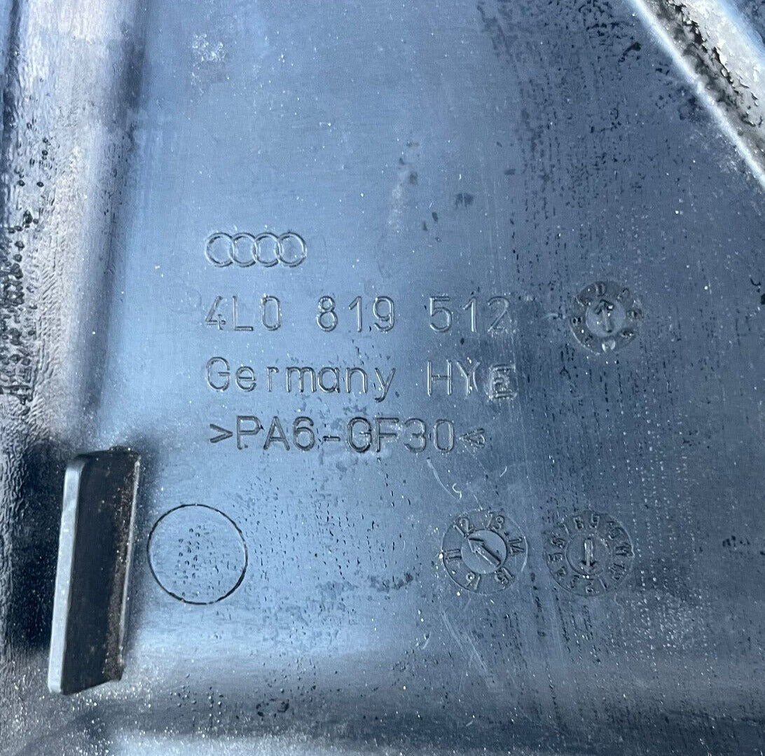 2011-15 Audi Q7 Front Right Side Cowl Panel Firewall Shield Cover Trim OEM