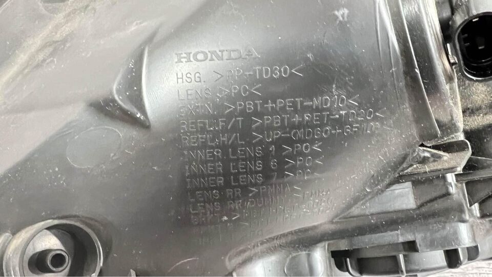 2016-17 Honda Accord Sedan Right Headlight Halogen w/LED OEM