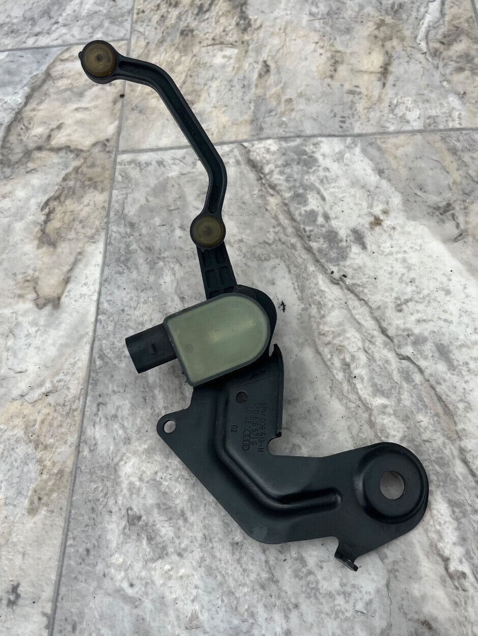 2005-11 Audi A6 Rear Left Side Headlight Leveling Sensor w/Bracket OEM