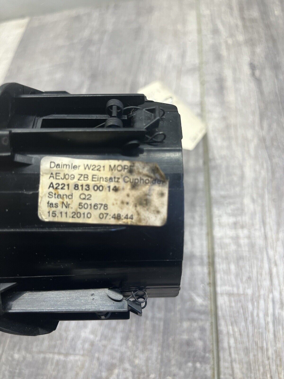 2010-13 Mercedes W221 S600 S550 S63 AMG Center Console Cup Holder Insert OEM