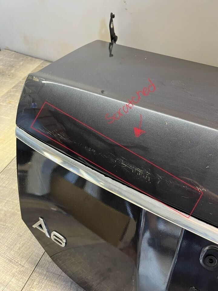 2005-08 Audi A6 Quattro Trunk Lid Shell Black OEM