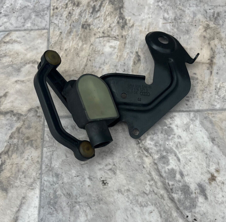 2005-11 Audi A6 Rear Left Side Headlight Leveling Sensor w/Bracket OEM