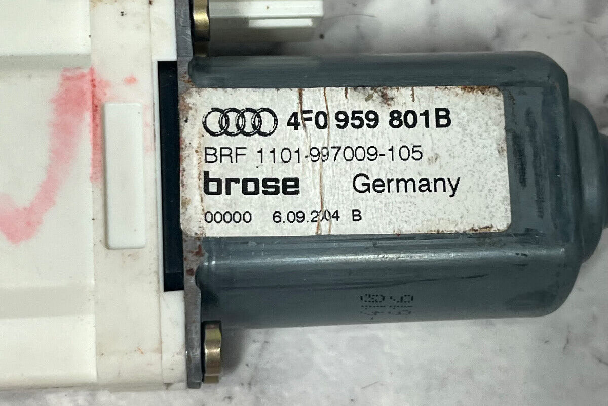 2006-11 Audi A6 Front Left Driver Window Motor Assembly OEM