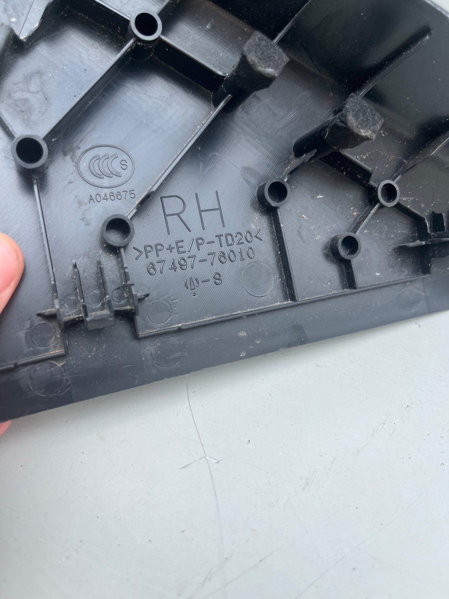 2011-17 Lexus CT200H Interior Trim Rear Right Plastic