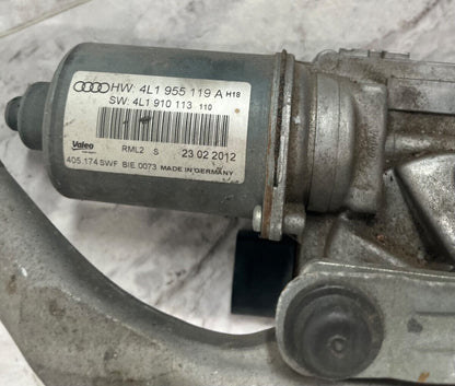 2007-15 Audi Q7 Windshield Wiper Motor With Linkage Assembly OEM