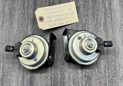 2006-10 BMW E90 325i 328i 335i Set of 2 High & Low Tone Horn Signal OEM