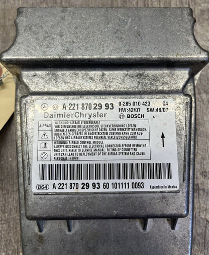 2007-14 Mercedes W221 S550 CL550  Sensor SRS Control Module OEM