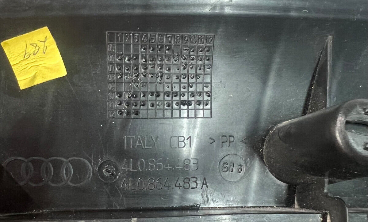 2007-15 Audi Q7 Rear Trunk Sill Scuff Plate Trim Cover Panel Molding OEM