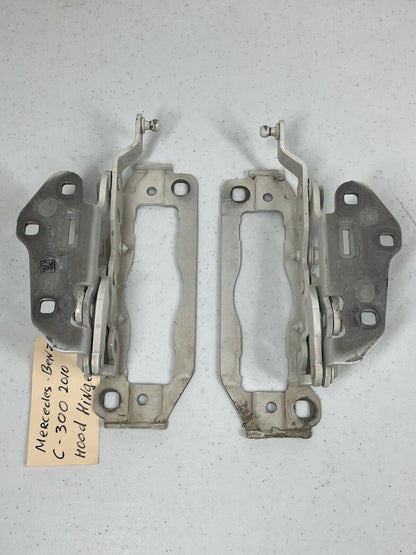 2008-14 Mercedes W204 C300 C350 Front Left & Right Hood Hinges Pair OEM