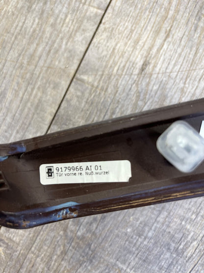 2006-11 BMW E90 328i Front Right Door Trim Walnut Wood Moulding OEM