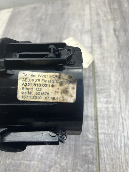 2010-13 Mercedes W221 S600 S550 S63 AMG Center Console Cup Holder Insert OEM