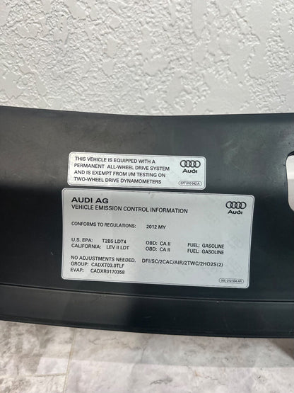 2007-15 Audi Q7 Front Engine Motor Upper Core Radiator Support Cover Panel OEM