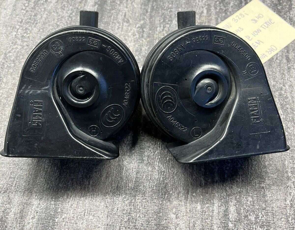 2006-10 BMW E90 325i 328i 335i Set of 2 High & Low Tone Horn Signal OEM