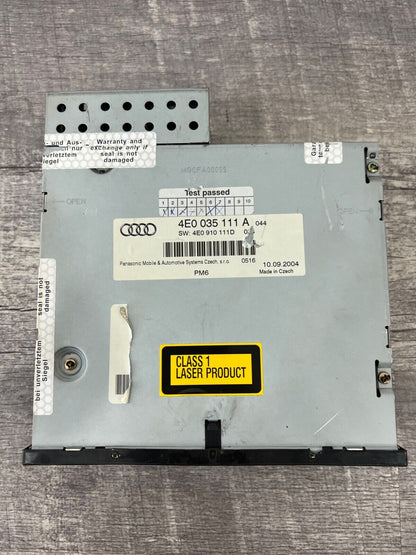 2005-07 AUDI A6 Quattro- Six Disc CD Changer 4E0035111A