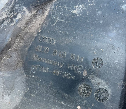 2011-15 Audi Q7 Front Left Side Cowl Panel Firewall Shield Cover Trim OEM