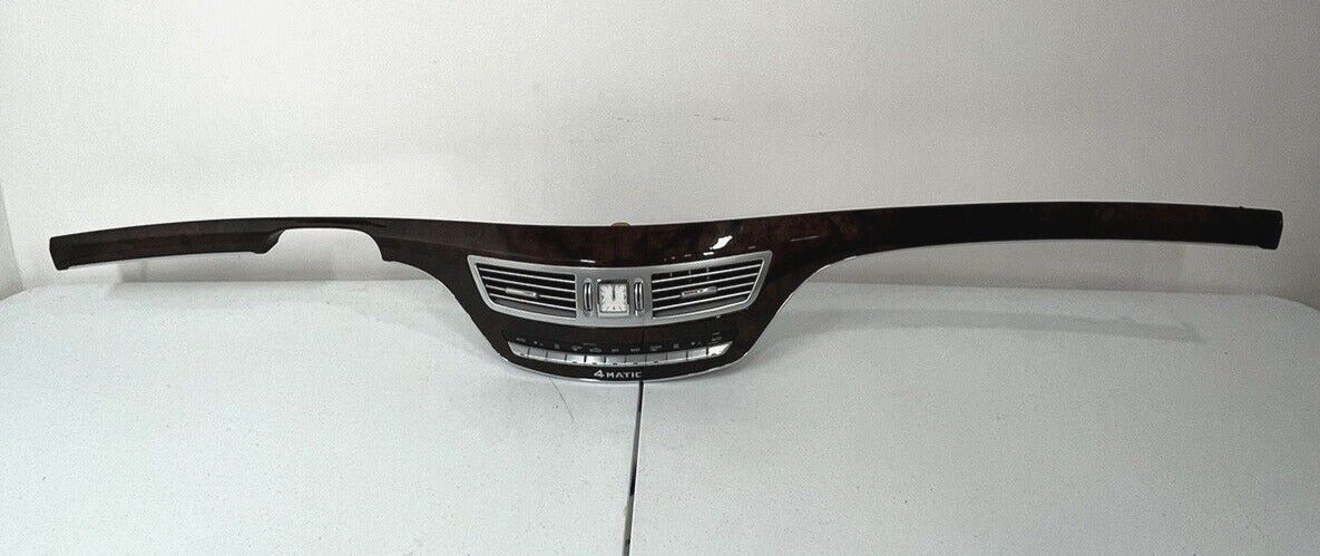 2007-13 Mercedes S550 Center Dash Wood Trim w/ Center A/C Air Vent