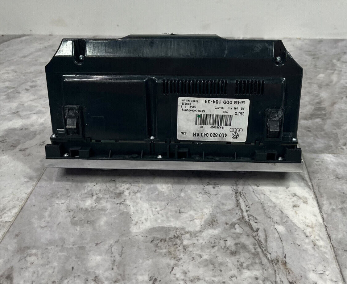 2013-15 Audi Q7 Front A/C Heater Temperature Control w Heat Seats OEM