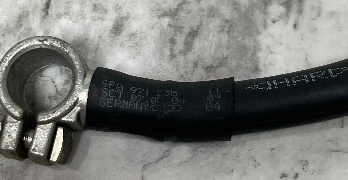 2005-11 Audi A6 C6 Negative Terminal Battery Cable Wiring OEM