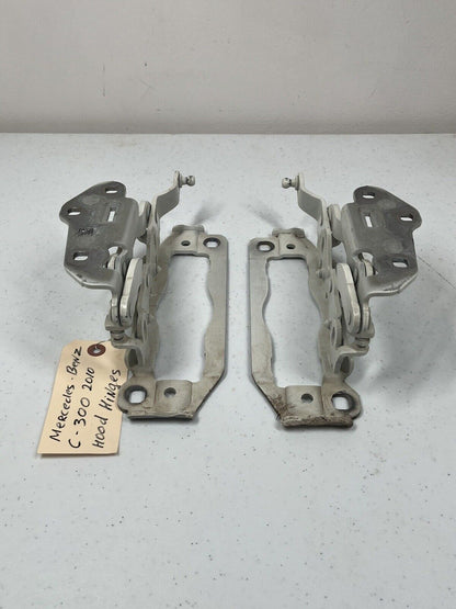 2008-14 Mercedes W204 C300 C350 Front Left & Right Hood Hinges Pair OEM