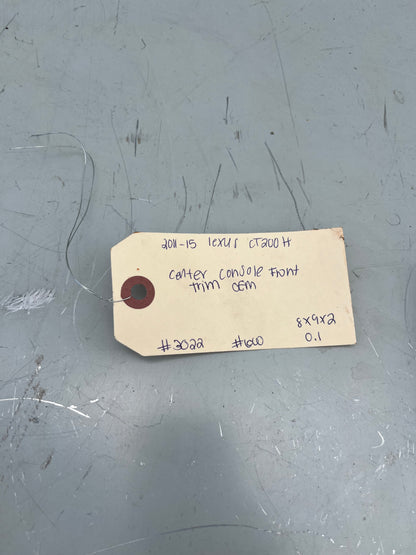 2011-15 Lexus CT200H Center Console Front Trim OEM