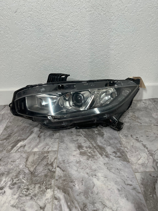 2016-19 Honda Civic Driver Left Headlight Lamp OEM