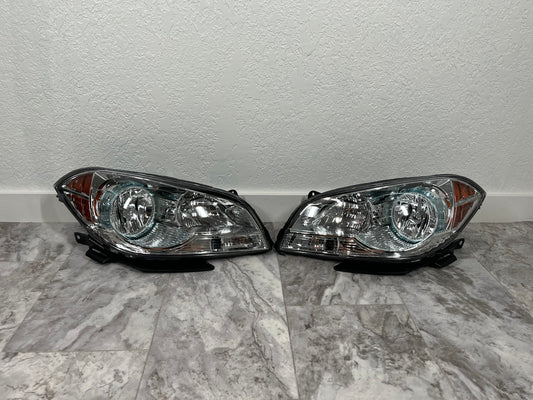 2008-12 Chevy Malibu Halogen Headlight Left and Right Side