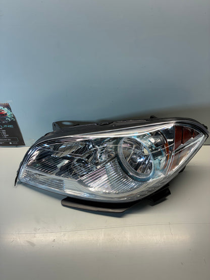 2008-12 Chevy Malibu Left Driver Side Chrome Housing Halogen Headlight