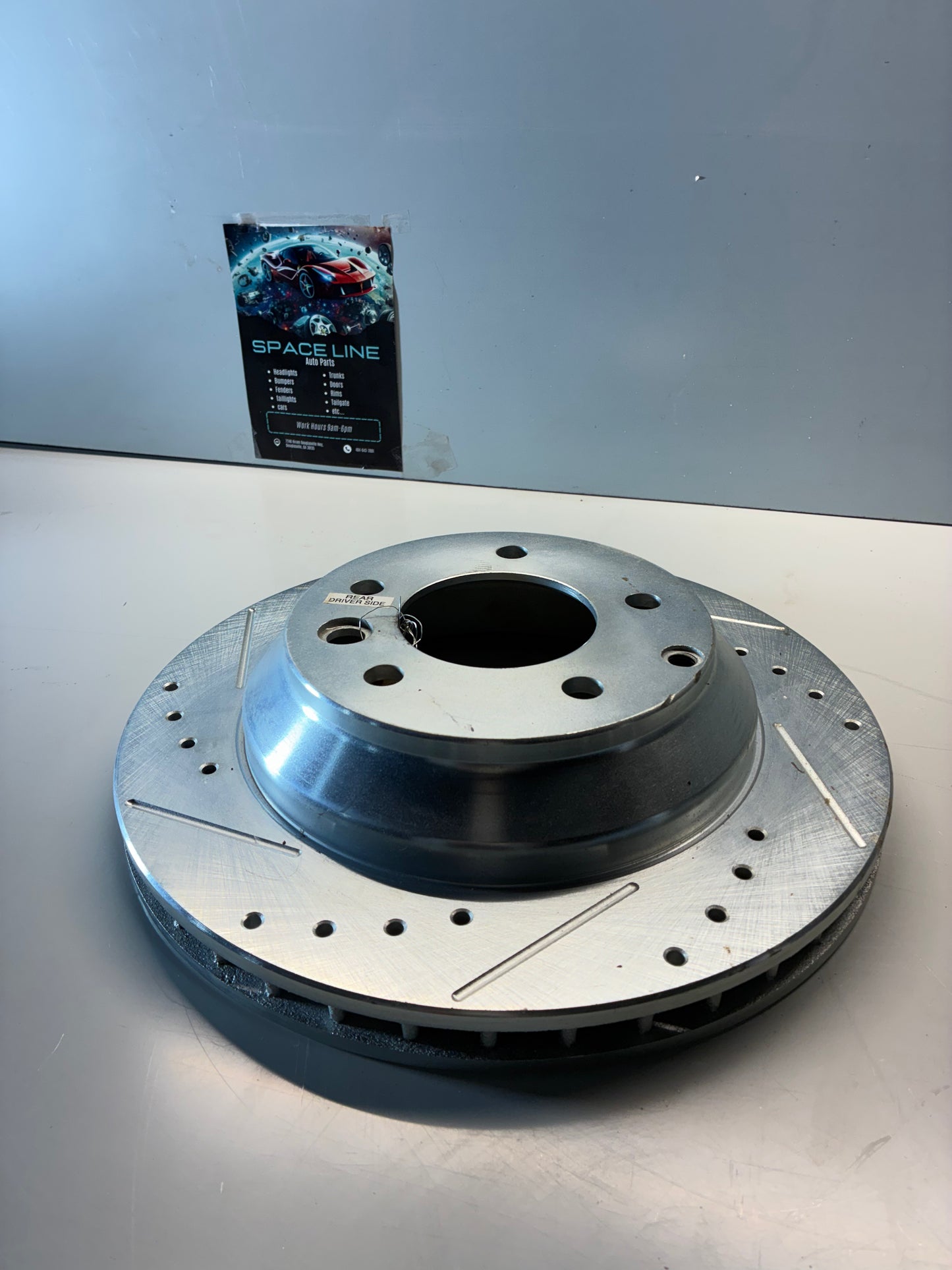 2013-17 Audi Q7 Rear Brake Left Driver Side Rotor Disc
